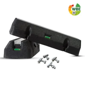 Montagebalk / Dempingssokkel  complete set Incl boutensets voor warmtepomp / Airco trillingsdempers 60cm