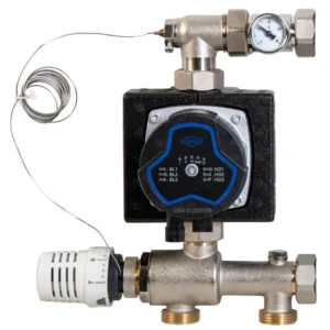 Vloerverwarming met circulatiepomp