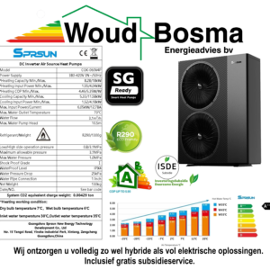 SPRSUN CGK-060V4P Lucht/Water monoblock  warmtepomp