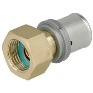 Perskoppeling verloop vlakdichtend 20X2 mm x 1/2" binnendraad contour TH