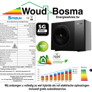 SPRSUN CGK-030V4P Lucht/Water monoblock  warmtepomp