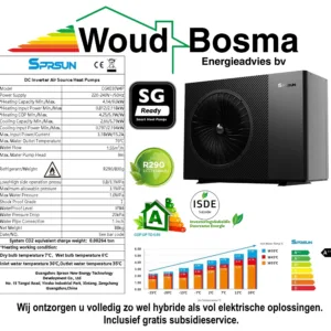 SPRSUN CGK030V4P Lucht/Water monoblock warmtepomp