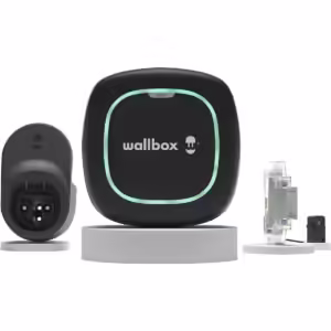 Wallbox Kit Pulsar Max PLP2 (7.4Kw / 5 Meter / Type 2 / Zwart) & Klem (1PH) & Dock