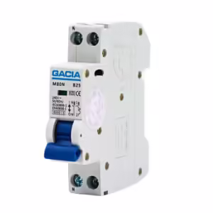Gacia M80N installatieautomaat 1-polig+nul 25A B karakteristiek