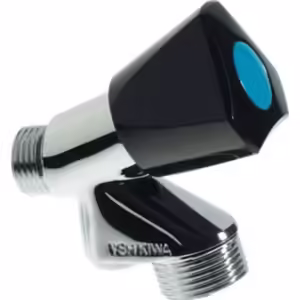 VSH beluchterkraan verchroomd keerklep 1/2"x3/4" premium knop zwart