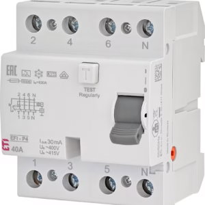 ETI EFI-P4 A 40/0.03 aardlekschakelaar