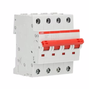 ABB hoofdschakelaar 4-polig 40A rood SD 204/40