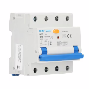 Chint aardlekautomaat 3-fase, 3-polig+nul 16A B-kar 30mA (NB310L-3N-B16)