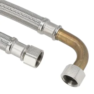 Verbindingsslang binnendraad X 3/4" 90° bocht 300 tot 2000mm
