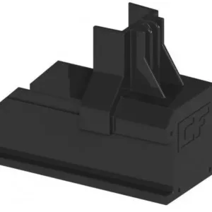 ESDEC montagerail eindkap zwart (1008060-B)