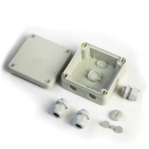 OBO Kabeldoos met 3 wartels Pg16, 4-6mm² 400V, IP67 110x110x50, PP, lichtgrijs (B 9 T NL)