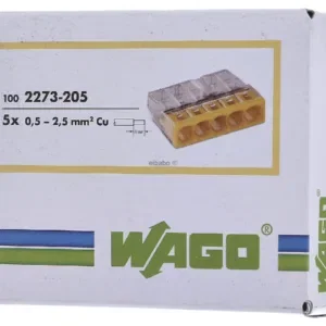 Wago 2273 Compact Lasklem 2273-205 5-voudig 2,5MM²  per 100 stuks