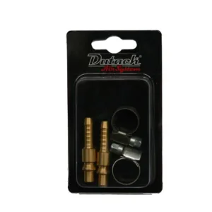 Dutack Insteeknippels Ø 6 mm met Slangklemmen
