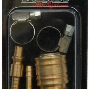 Dutack Insteeknippel, Slangpilaar Ø 6, Slangklemmen en Snelkoppeling met Slangklemmen