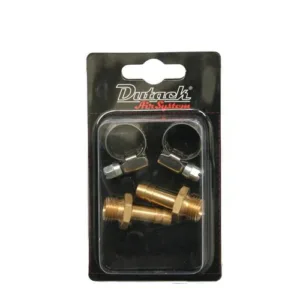 Dutack Slang nippel ¼ buitendraad Slangpilaren Ø 8 mm met Slangklemmen