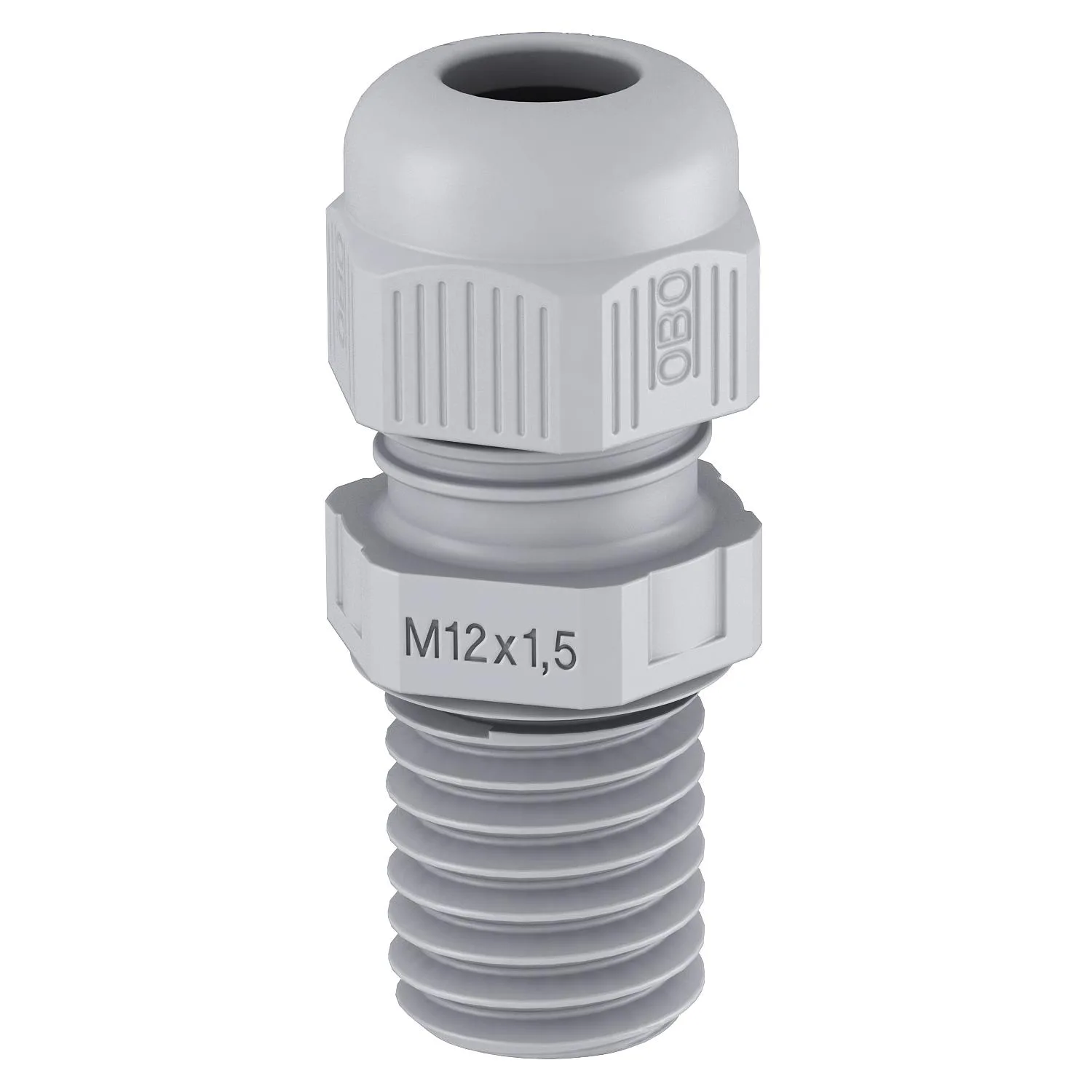 OBO Wartel M12 met trekontlasting doorlaat 3-7mm grijs (V-TEC VM12 SGR)