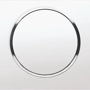 Geberit Sigma10 bedieningsplaat 2-toets spoeling ronde knop wit/glans chroom