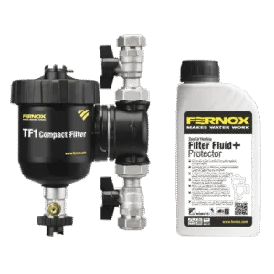Fernox Compact Filter TF1 3/4" & Filter Fluid + Protector 500ml