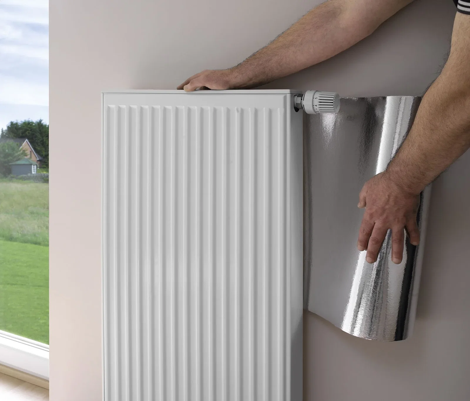 NMC NOMA® Reflex reflecterend radiatorfolie isolerend voor binnenmuurisolatie zelfklevend 50 cm x 5 m