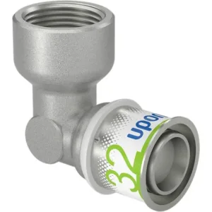 Uponor S-Press Plus perskoppeling 90° 32 mm x 1" binnendraad