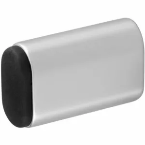 Hermeta deurbuffer aluminium ovaal met rubber 60mm 4704-01E