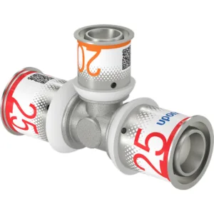 Uponor S-Press Plus perskoppeling T-stuk Ø 25 x 20 x 25mm