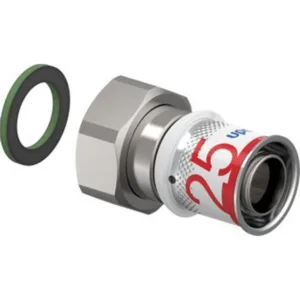 Uponor S-Press Plus schroefkoppeling 25 mm x 1" binnendraad