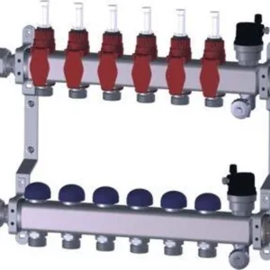 Radson Premium vloerverwarmings verdeler RVS verdeler, 7-groeps