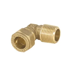 Comisa messing Kniekoppeling 90° Ø 15 mm 3/4"  buitendraad