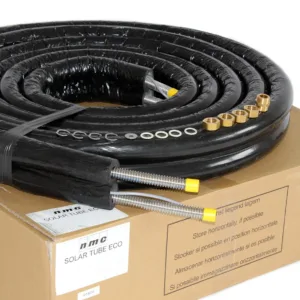 NMC Aeroline inox eco DN16 25 meter dubbele RVS ribbelbuis voor solarsystemen