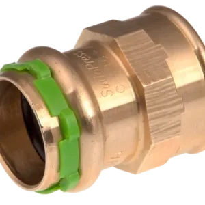 VSH Sudopress koper rechte koppeling 28 x 3/4" binnendraad