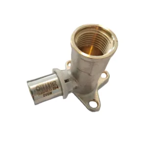 Persfitting 52 mm muurplaat 16 mm x 1/2" binnendraad