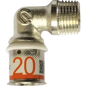 Uponor S-Press Plus knie 90º 20 x 1/2" buitendraad