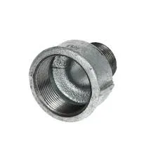 Gietijzeren fitting zwart verloopmof 1½" binnendraad  x 1" buitendraad