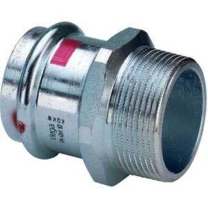 C-staal-persfitting puntstuk 28x1" buitendraad