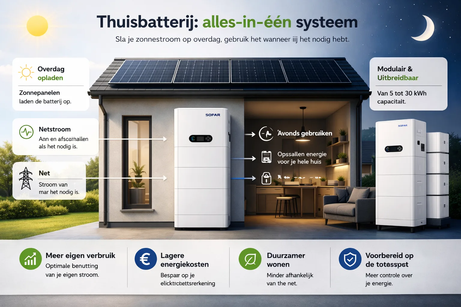 Hoe werkt een thuisbatterij