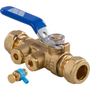 Watts TBE-EA terugstroombeveiliging 15 mm, knel, inclusief aftapper