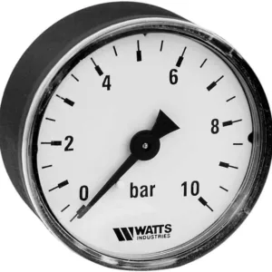 Watts Manometer 1/4" axiaal 0-10bar 63mm