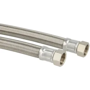 RVS drinkwaterslang 3/4" binnendraad x binnendraad DN18 300 tot 2000 mm