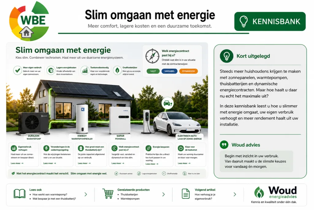 Slim omgaan met energie en eigenverbruik verhogen