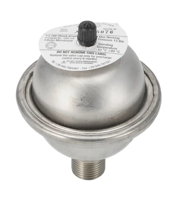 Zilmet Hydro Plus Inox RVS waterslagdemper